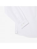 Lacoste Men's Slim Fit Long Sleeve Poplin Shirt In White - CH5620 00 001