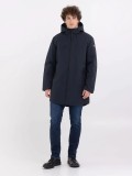 Replay Long Jacket In Navy Blue With Full Length Zip  M8350 .000.84726