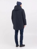 Replay Long Jacket In Navy Blue With Full Length Zip  M8350 .000.84726