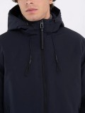 Replay Long Jacket In Navy Blue With Full Length Zip  M8350 .000.84726