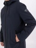 Replay Long Jacket In Navy Blue With Full Length Zip  M8350 .000.84726