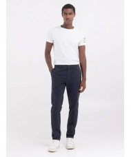 Replay Slim Fit Brad Chino Stretch Gabardine Trousers In Navy Blue - MB9889.000.84249