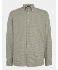 Tommy Hilfiger THFLEX Green & White Gingham Shirt - MW0MW328370NI