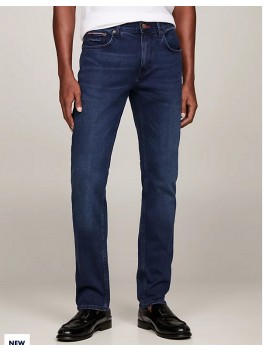 Tommy Hilfiger Denton Jeans - Straight Faded Jeans In Bridger Indigo -MW0MW267811BS