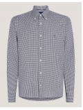 Tommy Hilfiger THFLEX Navy & White Gingham Shirt - MW0MW328370MT