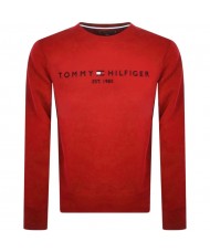 Tommy Hilfiger EST 1985 Flex Fleece Sweatshirt In Primary Red MW0MW11596