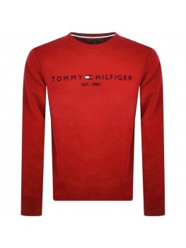 Tommy Hilfiger EST 1985 Flex Fleece Sweatshirt In Primary Red MW0MW11596
