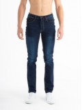 Luke "DNA" Tappered Stretch Jeans in Mid Blue - Slim Tappered Fit - M780550