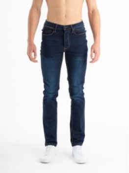 Luke "DNA" Tappered Stretch Jeans in Mid Blue - Slim Tappered Fit - M780550
