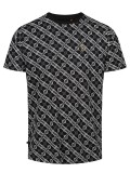 Luke "Berra 2" Crew Neck T Shirt In Black & White -  M710156