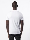 Luke "Lions Den" Crew Neck T Shirt In White & Merlot -  M560151