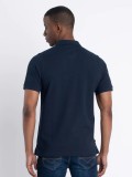 Luke New Mead Pique Polo Shirt In Navy Blue - ZM451457