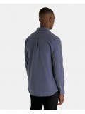 Lyle & Scott Men's Plain Flannel Long Sleeve Shirt In Gunmetal Grey - LW1920V