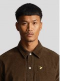 Lyle and Scott Cord Overshirt In Olive - LW1905V