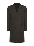 Remus Uomo Herringbone Regular Fit Wool-Mix Tailored Coat In Brown - 90476-47