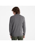 Timberland Cohas Brook Zip-Neck Jumper for Men in Dark Grey TB 0A2BF6U14