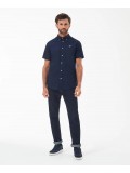 Barbour Oxford Short Sleeved Shirt In Navy Blue - MSH5313NY91