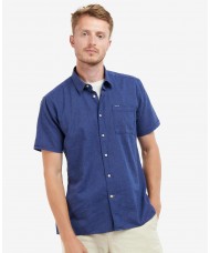 Barbour Nelson Short Sleeve Summer Shirt In Indigo Blue - MSH5093IN32