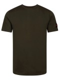 Luke Mainline Mcavoy crew neck T-shirt in dark olive - M680105