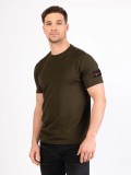 Luke Mainline Mcavoy crew neck T-shirt in dark olive - M680105