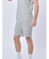 Luke Sweat Shorts With Repeat Print In Zinc - M710366