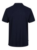 Luke "Zippo" Zip Polo Shirt With Sky Camo Print Pocket - Navy - M721450