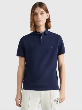 Tommy Hilfiger 1985 Collection Pique Polo In Navy Blue