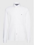 Tommy Hilfiger Pique Long Sleeve Shirt In Optic White - MW0MW30675