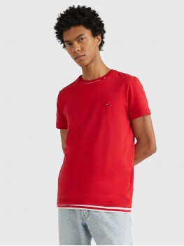 Tommy Hilfiger Extra Slim Fit T-Shirt In Primary Red - Style MW0MW10800 XLG