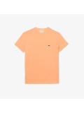 Lacoste Men's Crew Neck Pima Cotton Jersey T-shirt In Orange - TH6709 00 HEB
