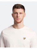 Lyle & Scott Crew Neck T-Shirt In Pale Pink - TS400VOG