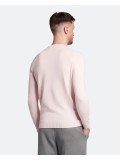 Lyle & Scott Men's Crew Neck Cotton Merino Jumper - Light Pink