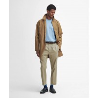 Barbour Lorden Waterproof Jacket in Sand With Blue Granite Tartan -  MWB0835BE54