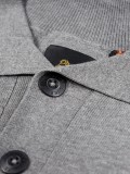 Luke Fairbanks Long Sleeve Knit Polo Shirt In Grey - M770652