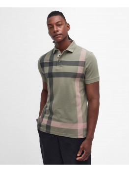 Barbour Blaine Tartan Polo Shirt In Dusty Green - MML1117OL38