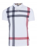 Barbour Blaine Tartan Polo Shirt In White - MML1117WH11