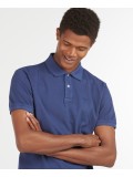 Barbour Washed Sports Pique Polo Shirt In Navy Blue - MML1127NY91