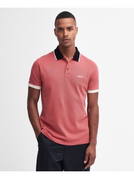 Barbour International Howall Polo Shirt In Mineral Red MML1299RE45