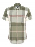 Barbour Douglas Short-Sleeved Tailored Shirt In Olive Tartan - MSH5077TN24