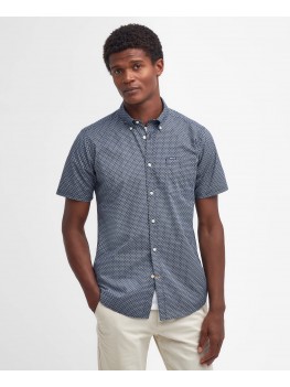 Barbour Shell Tailored Shirt In Classic Navy - MSH5426NY91