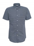 Barbour Shell Tailored Shirt In Classic Navy - MSH5426NY91