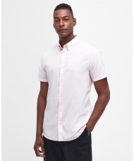 Barbour Poplin Crest Short Sleeve Shirt In Pink - MSH5468P151