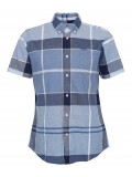 Barbour Doughill Short-Sleeved Check Shirt In Berwick Blue - MSH5469TN22