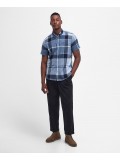 Barbour Doughill Short-Sleeved Check Shirt In Berwick Blue - MSH5469TN22