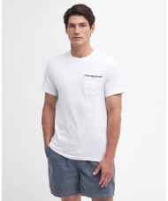 Barbour Tayside Pocket T-Shirt In White - MTS0985WH51