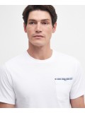 Barbour Tayside Pocket T-Shirt In White - MTS0985WH51