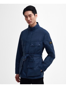 Barbour International Tonal Trialist Wax Jacket In Washed Cobalt - MWX2299BL56