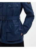 Barbour International Tonal Trialist Wax Jacket In Washed Cobalt - MWX2299BL56