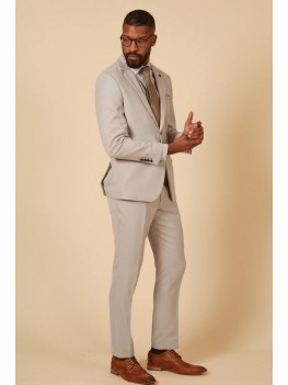 Marc Darcy HM5 Double Breasted Stone Blazer