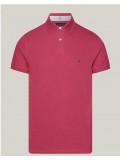Tommy Hilfiger 1985 Collection Pique Polo In Pink Heather